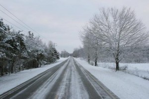 snow-road