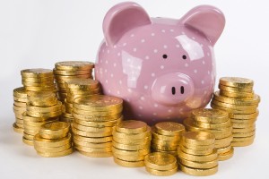 Piggy bank and money (4)