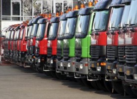 line of lorries Medium