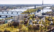 Panorama of Riga city. Latvia