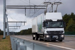 Siemens eHighway: Testfahrt mit Bundesumweltministerin Hendricks / Siemens eHighway: Test drive with Federal Environment Minister Hendricks