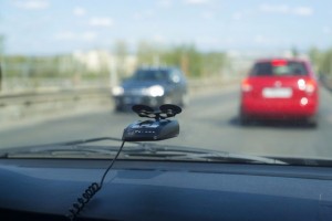 Radar detector in car